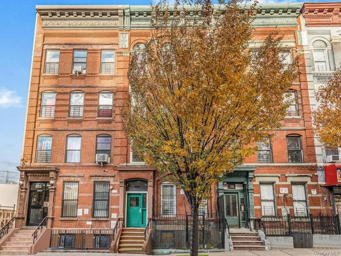 ATTENTION all buyers; Rare opportunity to own this classic brick 4 family Brownstone in the heart of The Bronx. This property features FOUR well-kept full-size apartments. (1st floor) features a freshly painted 3bedroom 1bathroom apartment, which includes a large eat-in kitchen, separate living room, renovated bathroom and new tile floors. (2nd floor) feature a large 4bedroom 1bathroom apartment, large kitchen and separate living room. (3rd floor) feature another 4bedroom 1bath apartment, also including a spacious eat-in kitchen and separate living room. (4th floor) features another 4bedroom 1bath apartment, freshly painted, eat-in kitchen, separate living room, all rooms are queen and king size rooms. This property also features a full-size partially finished basement. All units have their own electric and gas meter. Location is conveniently walking distance from trains and buses, shopping, restaurants, schools and parks. Just a short commute to Manhattan.