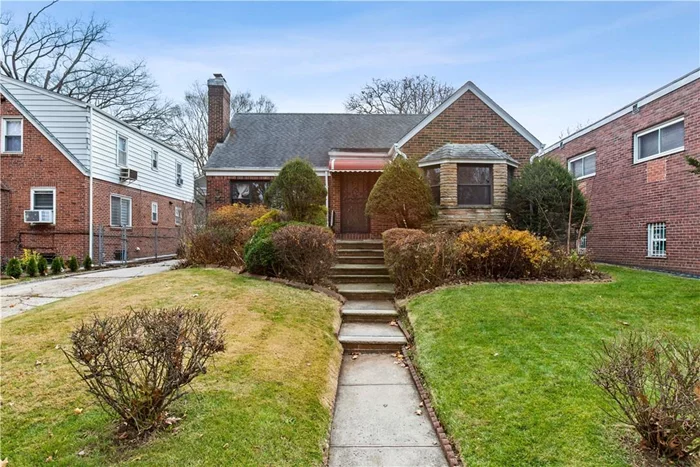 Built in 1945 and occupied by the current owner for 28 years, this 1, 878 sq ft Cape Cod consists of 3 bedrooms, 2.5 baths, a finished basement, rear porch, large backyard, long private driveway and a detached 2 car garage. 1st floor begins with an entrance foyer then a living room with wood burning fireplace, a separate dining area, an all new kitchen outfitted with stainless steel appliances including a gas stove, a vented range hood, a dishwasher and a quartz countertop having a ledge accommodating bar stools. 2 updated full bathrooms including an en-suite, and 3 bedrooms including the primary with walk-in closet. There is additional space on the upper floor and a full basement. Located off the Francis Lewis Blvd south exit on the Grand Central Parkway. Walk to Cunningham Park, the Q76 bus on Francis Lewis Blvd as well as the F train and services along Hillside Ave.