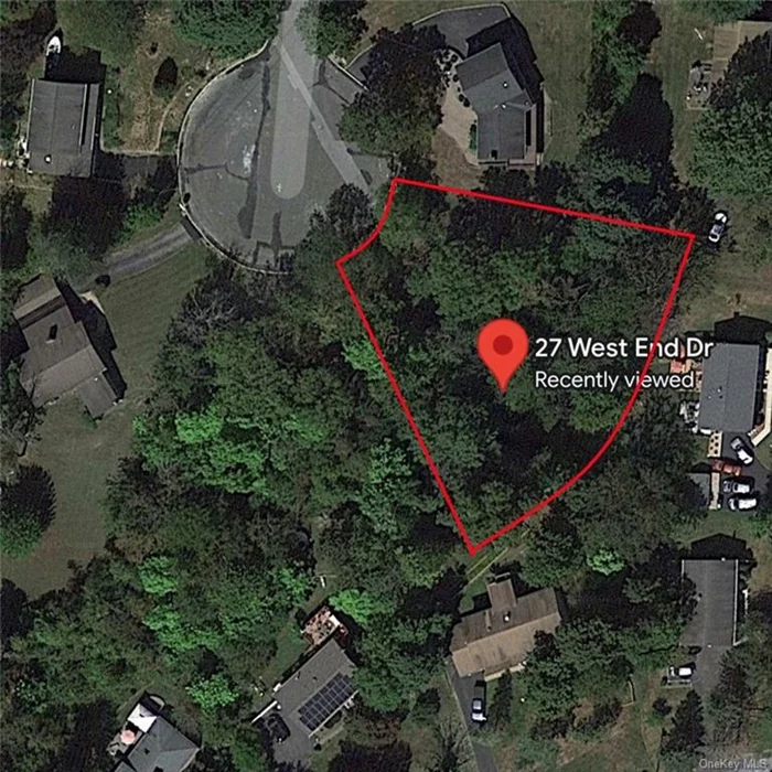 One of 2 side by side lots located at the end of a cul-de-sac. The lot are in the very desirable town of Woodbury and have access to municipal water and sewer.  Monroe- Woodbury Schools.  The owner would prefer to sell the lots together. MLS listing 6172826 & 6172934 These lots offer a wonderful opportunity, have a beautiful hudson valley view, and will not last!