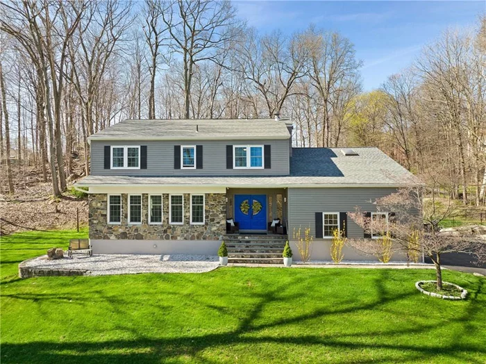 Stunning, spacious, show stopping are a few ways to describe this fully renovated colonial on 1.25 acres located on quiet cul-de-sac 8 minutes from the village of Croton. The casual elegance of the home is apparent from the moment you enter. Flooded with natural sunlight from every room and views from every window, perfect to take in all the seasons. An entertainers dream with fantastic flow from each of its spacious rooms, with the spectacular chef&rsquo;s kitchen open to the great room featuring cathedral ceilings and stone fireplace as the heart of the home. The elegant and expansive living room featuring built-ins and a wall of windows is the perfect place to curl up w a book or adult entertaining. The 2nd floor offers a large primary suite w vaulted ceiling, en-suite spa bath, and home office, 3 additional bedrooms, and hall bath. The added bonus is the fully finished lower level with a full bath offering great space for a multitude of uses. All you need is the key!