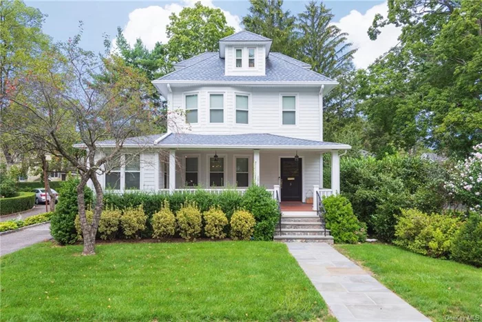 Move right into this picture perfect, beautifully renovated home right in the heart of Scarsdale! Completely renovated in 2015, this house has it all - an open floorpan offers a stunning modern kitchen with stainless steel appliances, mudroom, living room, family room, dining room and the option for two home offices! The second floor boasts a sun-filled primary suite with en-suite bathroom and walk-in closet. Two additional bedrooms and a spacious hall bath round out the floor. An oversized third floor bedroom and bath complete the house. This home is located on a quiet, tree-lined street, has space for everyone and is just a short walk from school, train, library and shops.