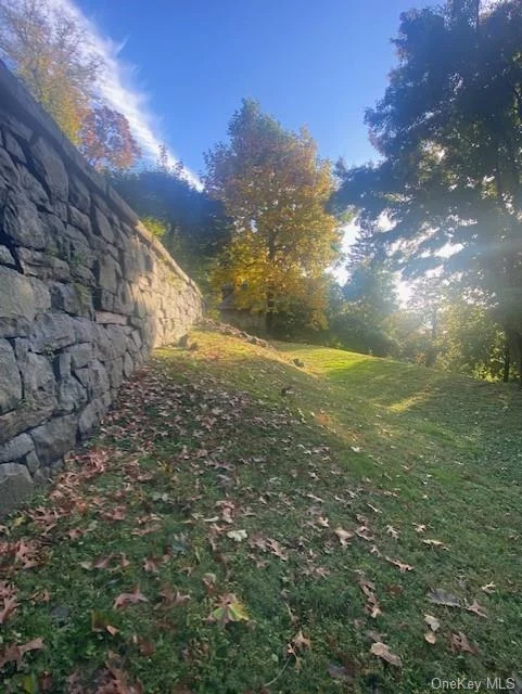 Looking south rear of property and West Stone Wall