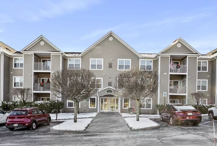 Fabulous 55+ community in the heart of Cortlandt Manor, close to EVERYTHING. One of a few units with 2 private balconies. Live the easy life with someone else taking care of the work & details for you. This home offers one level living at its finest. You will be swept away with the open, sun filled design of the main living area. The layout is perfect for everyday living. Master suite is set off main living area with enormous walk in closet & a large bathroom with shower. Spacious second bedroom features walk in closet & pvt balcony. Large full bathroom & generous closets throughout. Full size laundry & laminate flooring accent this home. Enjoy the beautiful grounds with a clubhouse with kitchen, library, game room, fitness center, picnic, patio areas & heated in ground pool. Private, large storage area in the basement. This home offers easy access in & out of the building! Sparkling sunshine fills every room with wooded views from every room. Taxes are w/o STAR rebate of $1, 881.