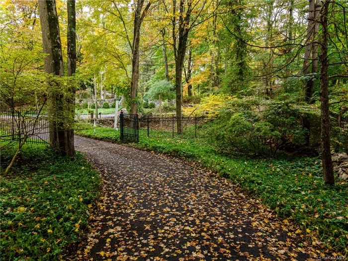 Open lawns and stone walls encompass this vacant property on coveted Old Roaring Brook Road offering a unique opportunity to create and custom build your dream home. Gated sweeping drive to private setting. The mature trees and natural  gardens present a peaceful and serene environment. The existing parcel is presently a blank canvas of nature and tranquility totaling almost 12 acres. Distant views compliment the site. Located in Chappaqua, offering easy access to highways, Metro North, top rated schools and extensive shopping options. The property has been tested successfully for a 5 bedroom residence. Please contact us for more information on this remarkable offering and to schedule a showing.