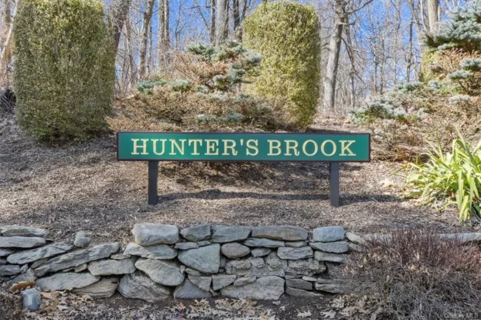 Welcome Home to this beautiful end unit in the highly desired Hunters Brook Complex with Yorktown Schools. This beautiful end unit offers an open floor plan with loads of natural light and large windows. Upon entering you will fall in love. Living room with fireplace and sliders to a large deck with wonderful views and great for entertaining, Dining room, Kitchen with granite counter tops and a breakfast nook, stainless steel appliances and cork flooring. Master bedroom that offers a full master bath with double sinks and large double closets, 1/2 bath in the hall along with laundry area, office/den (this room can be used as a second bedroom). Great location with loads of amenities in this complex (pool, playground, tennis courts and basketball courts. A Must See.