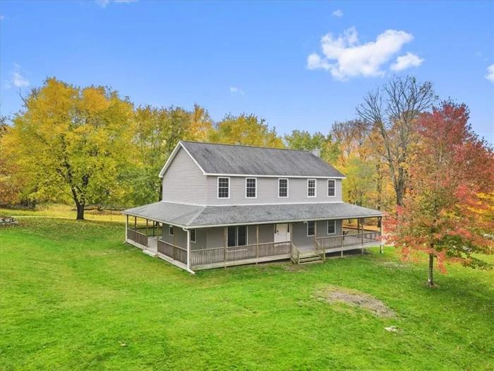 Welcome home to 7 Townsend, where peace and tranquility await you at this majestic 3 bed 3 bath Colonial on 13 stunning acres. As you walk up the wrap around porch and into the main home you are greeted with a beautifully maintained and light filled home ready for you to move in. Enjoy the full master suite with walk in closet and full bathroom, large bedrooms. Open kitchen, and a basement ready for finishing or simply used for storage. Entertain your guests on the large patio that leads to a huge yard framed by stone walls and a heated 5 stall horse barn, separate indoor riding ring, large shed, 2 more garages and a large pole barn with heat, a mechanic&rsquo;s dream. Enjoy hiking, biking, snowshoeing, running, all without ever having to leave the comfort of your own home. Convenient yet private, this property would make for an ideal farm, a weekend getaway or just a place to call home. Located within 75 minutes from NYC.  This property is a dream and you will not be disappointed.