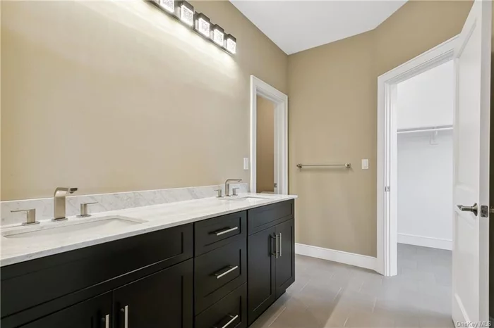 Primary Bath w/Double Sink Vanity, Large Shower & Water Closet