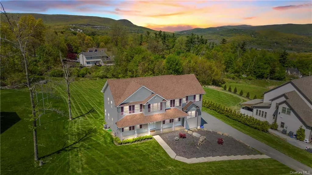 Get ready to be impressed by the beautiful mountain views that greet you from every window of this magnificent home! 2 story entry! Modern fireplace in family room. Tray ceiling in formal dining room. Relax in the above-ground pool, in this stunning setting. The kitchen boasts granite countertops, a generously sized island, and high-end stainless steel appliances. Step through the sliding doors off dinette onto the deck, overlooking the breathtaking outdoor views. Large Master bedroom with tray ceiling, features 2 walk-in closets and bathroom with dual sinks and whirlpool tub. Wonderful finished basement! Super desirable LOCATION!