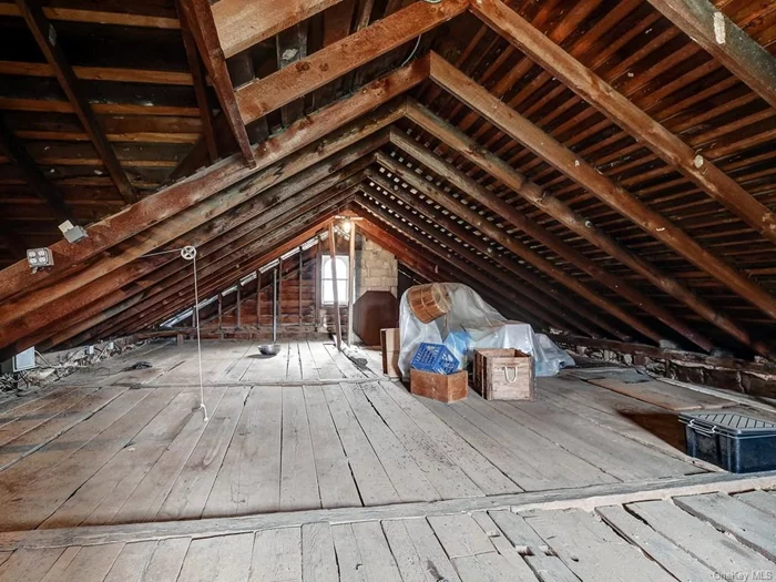 Attic space is great for storage