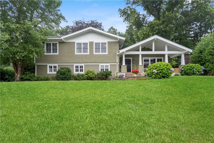 This craftsman inspired home offers a unique blend of privacy and tranquility, making it a perfect retreat for those seeking a peaceful and luxurious lifestyle.