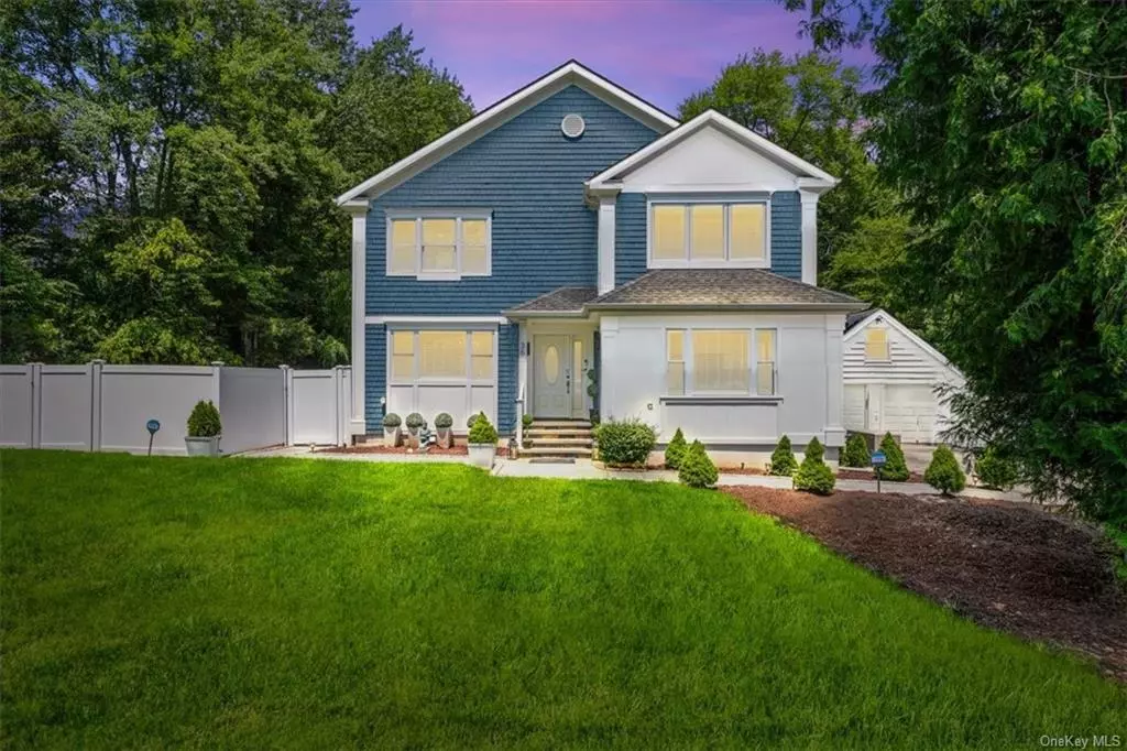 All you need to do is unpack! Step inside this stunning, newly constructed 4 bdrm, 4 bath custom colonial. Located in New City NY, this home is conveniently located 45 mins to midtown Manhattan & part of Clarkstown blue ribbon schools. The 1/2 acre lot is bordered by 13 acres of woods w/ beautiful, mature trees & tranquil brook w/ walking bridge that brings a Zen-like vibe. Entering the home through a charming front porch, the craftsmanship of the home is outstanding. Hardwood floors flow throughout w/ splashes of custom cabinetry and architectural detailing in every room, including crown molding, high windows & plenty of natural sunlight. This property is perfect for main level living & entertaining, w/ one bdrm & full bath that can also serve as flex space for an office, guest or media room. The open concept kitchen boasts vaulted ceilings w/ large center island, Samsung S.S. appliances & beautiful marble countertops & tile floor. From the kitchen, there is slider access to new, private Trek deck where you can unwind, have your morning coffee & enjoy nature. Deck comes equipped w/ commercial-grade propane heater, grill & furniture. The main level seamlessly flows from entryway to LR (equipped w/ 65 LG flatscreen & electric fireplace), DR, & kitchen. As you make your way upstairs, guided by chic black steel railing, you will find a full bathroom with tub, large closet, 2 secondary bdms & master suite furnished with a new king-sized bed, 75&rsquo;&rsquo; flatscreen, walk-in closet, sitting area, and full bath with 32&rsquo;&rsquo; Flatscreen & glass walk-in shower. Making your way back downstairs & continuing to the LL you will find a finished space with full bathroom, rec room, laundry room w/ Samsung double washer & double dryer & finished sunroom with anther 65&rsquo; TV. Access to outdoor patio living is just outside the sunroom surrounded by the exquisite privacy & tranquility of the backyard, incl. a brand-new pool w/ heater, brick oven, playground, trampoline, & new patio furniture. The 2-car detached garage offers plenty of storage in the upper level & plenty of room for parking. The garage is stocked w/ craftsmen workbench, tool locker & brand tools along w/ brand new Craftsman snow blower. You will also find a new oven, additional washer & dryer that never got hooked up, as well as portable generator. Home built in 2021, roof, Tesla solar panels, hot water heater, HVAC system, Kohler hard-wired, whole-house natural gas generator & et al. from 2021. Perfectly situated w/in walking distance to shops & dining, & mins from the Palisades Pkwy and NYS Thruway.