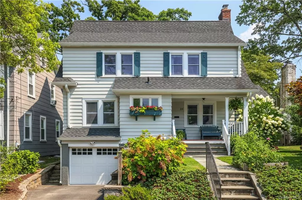 This tastefully renovated Colonial is perched atop a hill of prolific strawberry plants. Move right into this turn-key beautiful 4-bedroom, 1.5 bath in the sought-after Highlands neighborhood. Features include a cozy front porch, spacious bedrooms each with corner windows, an open concept kitchen and dining space, a perfect place for entertaining family and friends. The kitchen features soapstone countertops, a built-in breakfast corner and farmhouse sink. Easy access is available from the kitchen to the private, flat, fenced in backyard with mature plantings throughout. The living space includes a wood burning fireplace and custom built-ins. Both baths have been thoughtfully renovated and all plumbing has been updated. The home includes original hardwood floors along with traditional picture frame moldings which honor the historic foundations of the home. Located within minutes to downtown White Plains, shopping, restaurants, parks and entertainment. Less than 40 minutes by train to Grand Central and minutes to the Westchester County Airport.