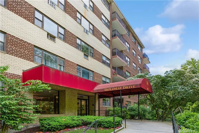 Welcome to this beautiful top floor 2 bedroom unit filled with incredible natural sunlight. Large open space with balcony off the living room over looking the newly renovated pool. The home has been well cared for with new ceramic flooring in entrance and primary bedroom, plenty of closets. Enjoy the community lifestyle with the Indoor & outdoor pool, sauna, fitness center, indoor basketball/racquetball court to name a few of the amazing amenities. Assigned parking and plenty of guest parking. This complex is close to metro north & town.