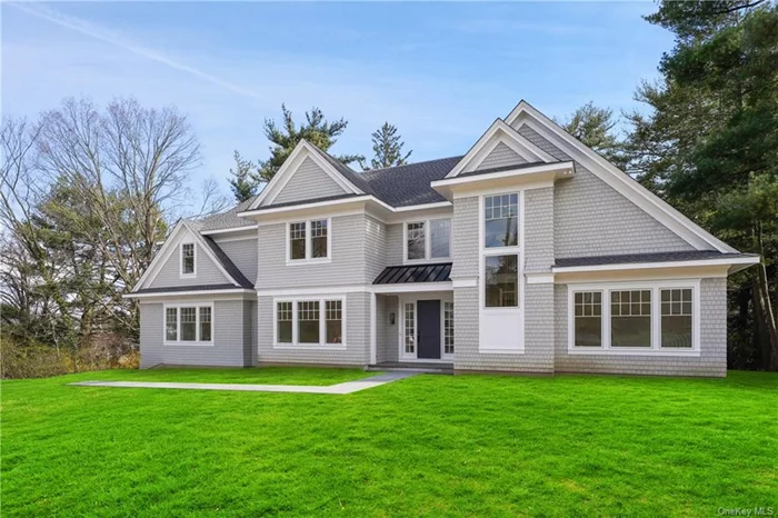 Be the first to enjoy this stunning new-construction Quaker Ridge residence featuring expansive interiors, exceptional finish quality and a peaceful outdoor oasis. There&rsquo;s still time to select certain finishes in this nearly completed Scarsdale showplace. Inside, the gracious layout leads past formal living and dining rooms to a spectacular open eat-in kitchen flanked by a breakfast nook and family room. A guest suite, mudroom and two powder rooms complete the level. On the top floor, discover a laundry room and four luxurious bedroom suites, including an exceptional owner&rsquo;s retreat with two WICs and a spa bathroom. The lower level is finished with a rec room, half bath, gym/home office and storage. The nearly half-acre grounds include a bluestone patio with a fireplace and gas grill line, irrigated landscaping and room for a pool. Upgrades galore, including zoned HVAC, generator and three-car garage with EV charging. Idyllic low-traffic location just feet from Quaker Ridge Elementary. House is ALMOST COMPLETED. Will be ready to move in by summer!
