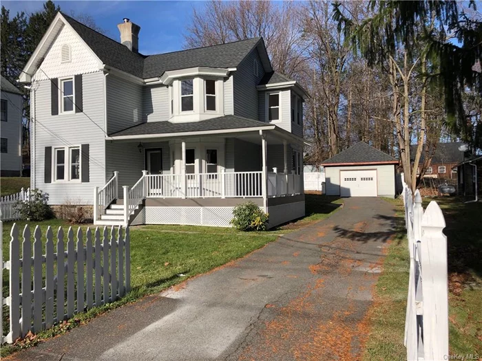 Lovely colonial with wrap around porch waiting for new tenant. This home has 3 bedrooms, 1 1/2 Baths, newer kitchen, hardwood floors, and a one car garage. It is surrounded by a whit picket fence adding to its charm. Close to world famous Woodbury Commons and transportation. Access to two recreational areas, swimming, picnicking etc.