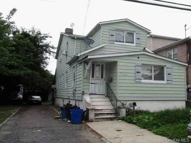 Investment opportunity in the Bronx, NY. This home shows as four bedrooms, 1.5 baths and was built in 1920. The approx. lot size is 2, 084 sq. ft. If you blink it will be sold. Buyers check with City, County, Zoning, Tax, and other records to their satisfaction. AS-IS REO property.