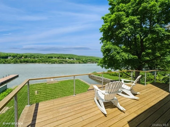 Welcome to 30 Hudson River Lane. The word unique is over-used in real estate, but when your backyard is the Hudson River, it truly applies! Kayak or swim directly from your private dock. Watch bald eagles hunt or the container ships cruise silently past your home. 30 Hudson River Lane is a turn-key 1, 476, two bedroom, two bath home featuring an open plan living area with a large wood-burning fireplace and chef&rsquo;s kitchen. Indoor/outdoor living is a must in a location like this and there are three decks in total. Two face the River and the third soaks in the mountain views. Fully renovated in 2012, with many updates and improvements over the past few years, you can move right in to enjoy the Hudson Valley at its finest. Easy access to New York City by car or Metro-North; Manitou Station on the Hudson River Line is just steps away!