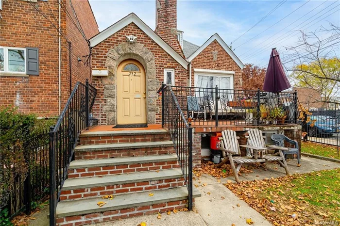 Brick detached two family home in the coveted Throggs Neck section of the Bronx. The owner&rsquo;s unit is a duplex. The top floor of the unit is 1BR with 1 full bath. The main floor consists of two bedrooms, a kitchen, a 2nd full bath, deep closets and a large open living area with hardwood floors. The rental unit is a 2BR with another full bath, a living room and a kitchen. Plenty of sunlight and yard space since it is a corner property. The front, side and back yard include pears, plums and peach trees. The back yard has a garden area, a shed and is paved for ample parking. The lot is gated as well for extra privacy. Extra storage under the front porch and an extra side storage room with a washer dryer hook-up. Washer and dryer included. 2 year young boiler. Three heating zones. Live in NYC but enjoy the open space. Close proximity to I95, Express / local bus and the ferry @ Ferry Point Park; 15 minutes to the Upper West Side.