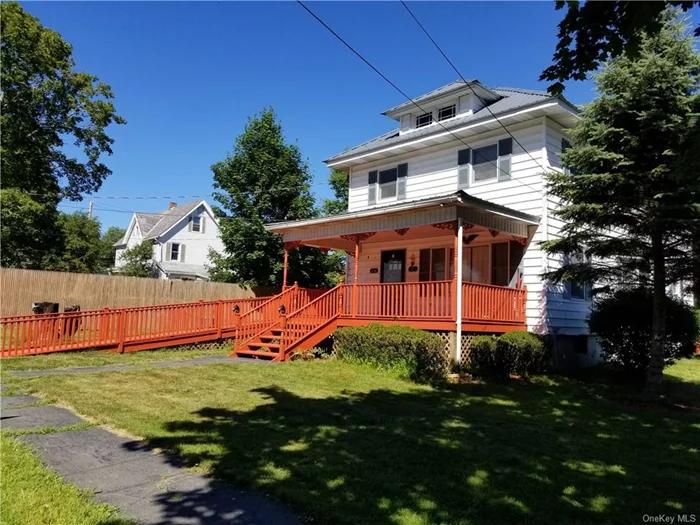 2nd floor apartment for rent in 2 family house. 2 BR, 2 Bath. Good condition w/large LR. Great location in Jeffersonville NY. Conveniently located 1 block to main street. Nice back yard.  No Pets, No smoking. Rental application, credit and background check required.