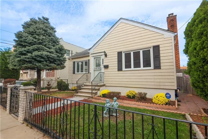 Charming detached 1 family home set on 50x100 lot in the coveted Throggs Neck neighborhood of the Bronx. This ranch style home boasts a welcoming foyer with decorative columns, guiding you to the inviting living room and roomy eat in kitchen with dining room and sliders. With 2 bedrooms and a generously sized finished walkup attic, can be used for an additional two rooms. The walk-in is a spacious 2 bedroom in law suite. Recently refinished hardwood floors enhance this home&rsquo;s charm. Some updates include new gas boiler, new fencing & sidewalk, roof, windows & siding within 10 years. Long driveway for lots of parking, meticulously manicured yard, complete with hot tub sets the stage for memorable outdoor gatherings!