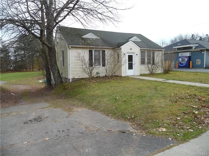 This Commercial property located on one of the busiest road in Sullivan County, Route 42 (Forestburg Road) in the Village of Monticello, has a lot of potential. It is presently used as a three bedroom home with a bank on one side a restaurant on the other. A cross the street is a Stewarts Shop and coming soon will be a Dollar General. Included in the sale is a second residential parcel on Osborne Street that is contiguous to the first parcel. The asking prices includes a residential lot off of Osborne St., tax map # 111.-12-23, 0.25 of an acre. Remainer of the house and property now has been cleaned out. Sold as is. Come start your business and live on the same property. Walking distance to shopping, restaurants and transportation. Only an hour and a half from NYC. Movatiated Seller