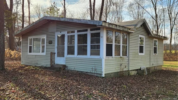 Contractors delight, This home needs TLC but the price is right. Nestled on a 1.3 acre wooded lot... tons of potential. Small deck on the side and enclosed porch on the front. Location is just below the Staatsburg town line so you are between historic Hyde Park and Rhinebeck, tons of walking trails nearby and a trout stocked stream in walking distance. Property is being sold as is.