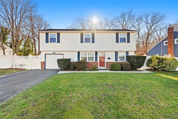 Discover the epitome of modern living in this stunning Islip splanch. Boasting a spacious open layout designed for seamless entertainment, the recently renovated kitchen and bathroom showcase contemporary elegance. With high ceilings accentuating the sense of space, the airy primary bedroom features a generously sized closet. Enjoy comfort year-round with central air conditioning. Outside, the picturesque yard with pavers, a trex deck, and an inviting above-ground pool creating a private oasis for relaxation and gatherings. Welcome home to a perfect blend of style and comfort.