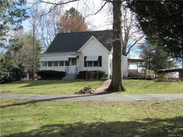 Drive up to this adorable well maintained Cape Cod style home situated on 2.2 incredible acres Formal Dining Room & Living Room, Eat in Kitchen, home office or TV room, 3 bedrooms.2 Full baths. Roof 2020.Furnace 2021.refrigerator 1 year. stove 2023.