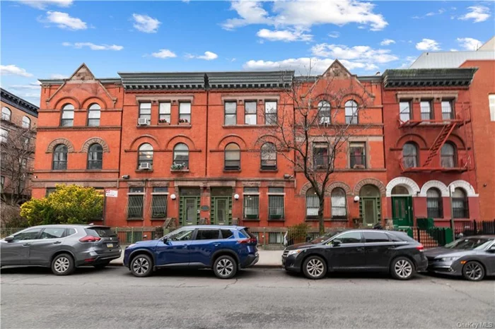 Experience the epitome of urban elegance in this charming 2-bedroom, 2.5-bathroom upper-level duplex condominium, boasting townhouse-style living with only 8 units at Morningside Place Condominium right in the heart of Harlem. Each bedroom features an ensuite, providing a private sanctuary within the home. The first level has a spacious sitting area with arched windows facing east which allows great exposure for natural light, high ceiling throughout this unit enhance the sense of space and grandeur, while hardwood floors add a touch of warm and sophistication. The kitchen is carefully designed and fitted with stainless steel appliances, granite counter tops with great food prep space, large cabinets and pantries which allows generous and efficient storage space throughout. The pass-through concept flows effortlessly from kitchen to the spacious dining area perfect for hosting large gatherings and a well-appointed powder room. The second level is also well appointed with two spacious ensuites. The bedrooms are generously sized with lovely custom closets and sitting areas. The updated spa-like bathrooms have a separate soak tub in the primary with enclosed glass showers and radiant heat floors. Laundry area with stackable washer/dryer and utility room are on the second level for easy access. Roof top access may allow additional space to entertain guests or just quiet evenings -only with board approval- virtually staged!