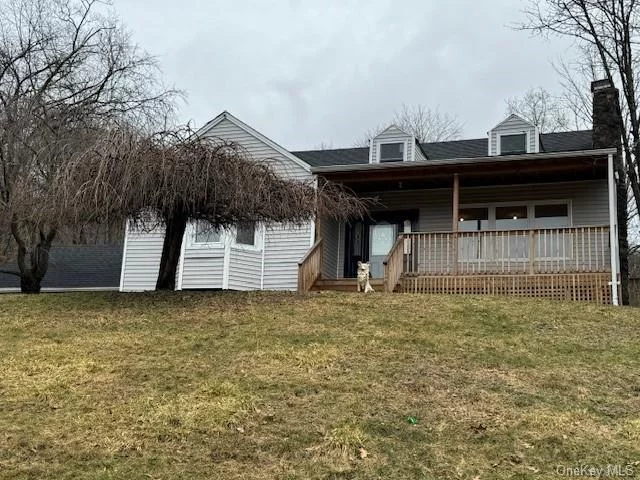 Excellent opportunity to lease this newly renovated Cape Cod style home situated in Central Valley in the Monroe-Woodbury school district. The property is nestled away on 2.8 private acres with sweeping valley views. The first level features living room with woodburning fireplace, dining room, kitchen, two bedrooms and a full bath. The upper level has two bedrooms and another full bath. Gleaming hardwood flooring and fresh paint throughout. Beautifully designed kitchen with stainless steel appliances. Full unfinished walk-out basement for plenty of storage. Two car attached garage. Close proximity to NYC bus and train lines, highway, shopping centers, Woodbury Common Premium Outlets, wineries, eateries/dining and endless area activities. Experience all that the breathtaking Hudson Valley has to offer and explore! Please schedule your showing today. Thank you.