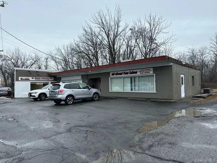 Make Florida, NY your next business location with this sweet suite! Located just 1/10 mile off the busy Route 94 intersection (between QuickChek & Dunkin), this 750 sq. ft unit offers a lot of possibilities. Ideal for retail, medical, hair, professional service, or office etc. (Due to well water, NOT suitable for food venue). Giant picture windows offer great light + exposure to traffic going to Pine Island or up Maple Ave. Ground floor = easy access with parking in spacious lot right in front. TWO in-unit small restrooms (tenant bathroom has a separate utility sink) and the other could be for customer use. Formerly a beauty salon, there is also a separate treatment room which could double as an office or storage space. Front + side doors offer multiple access. Tenant responsible for heat and electric; landlord covers water, plowing + broker fee. Need to customize your interior? With approval, configure the space to suit your need. Join the thriving Florida business community!