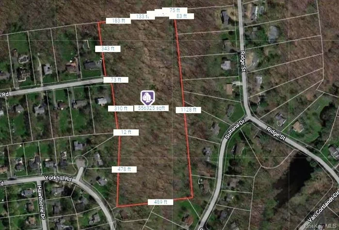 13.088 Acres on a dead end road, Hilltop Road off of Rte. 202 not far from the Police Station and Yorktown&rsquo;s Middle and High School. The zoning is R1-40, which requires 40, 000 Sq. Ft. to build. Please find attached a 3 lot site plan, which had preliminary approval previously in 2014. Survey, Topo and Wetland map is also attached. All maps are also in the pictures.