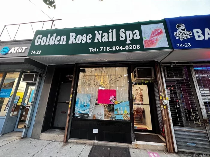 Turnkey Nail Salon located on busy Metropolitan Ave. in Middle Village, Queens, is tastefully renovated and has about 1200sf of store space with a shared basement for storage. Low rent of $3500/Month, includes taxes, cold/hot water, store pays own electricity. The sale includes 5 pedicure chairs, 7 manicure tables, a fridge, and a washer. Motivated seller with a very reasonable asking price. Store is in operation; please schedule an appointment for showing.