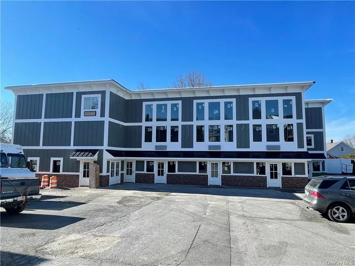 Brand new first floor space just off Main St., Village of Florida. Lot parking.  Get in now before construction is finished! This space won&rsquo;t last!