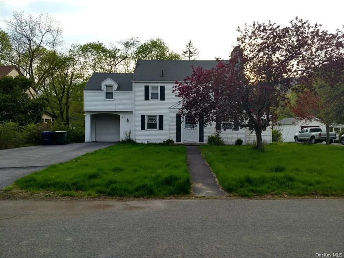 This is a Charming Classic Period Colonial House in the desirable Ondaora Park Community, with lovely landscaped front/backyard abutting to the Ondaora Park; entry foyer with closet. Walk into welcoming spacious living room w/wood burning fireplace, formal dining room w/new sliding doors to newly rebuilt deck for entertaining overlooking yard; Polished/finished hardwood floors throughout, staircase w/classic wooden banister; den/office/laundry room (Potential New Full Bathroom?), remodeled fully equipped kitchen, remodeled powder room, a well as, upper bathroom, and four nice sized bedrooms, good closet space, pull down attic for storage with new stairwell door. A spacious newly painted unfinished basement gives additional storage, attached single car remote control garage. Walk to all Village conveniences, USMA at West Point, Hudson River Line to NYC, Majestic Hudson River, Bear Mountain/Harriman, state parks. Great for investors as owner currently has tenants on a 1 year lease.