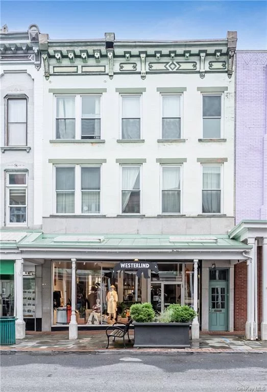 Dont miss this Mixed-use building in Uptown Kingston, NY! A true gem in the vibrant uptown community. With its prime location and diverse setof features, it presents a fantastic opportunity for investors and business owners alike. The main level storefront offers is an ideal space forretail or a boutique business. Its high visibility along a bustling street ensures steady foot traffic and exposure to the vibrant community. Currenttenant with long term lease. Moving up to the second floor, the spacious offices provide an excellent environment for businesses to flourish.Whether it&rsquo;s a creative agency, professional services, or even a tech startup, these well-appointed offices offer both functionality and awelcoming atmosphere. The proximity to local amenities and dining options is an added advantage for employees and clients alike. The thirdfloor, featuring beautiful apartments with skylights, is a testament to modern comfort and aesthetic appeal. These apartments are perfect fortenants seeking a mix of luxury and convenience. The living spaces are flooded with natural light, creating an inviting and relaxing ambiance.Long-time tenants are a testament to the building&rsquo;s appeal and management, making it a stable and potentially lucrative investment. UptownKingston&rsquo;s charm and character further enhance the appeal of this property. With historic architecture, a thriving arts scene, and a sense ofcommunity, it&rsquo;s a location that continues to attract residents and visitors alike. In conclusion, this commercial mixed-use building presents aunique blend of retail, office, and residential spaces that cater to a wide range of tenants. Its prime location in Uptown Kingston, alongside thepresence of long-term tenants, makes it a compelling opportunity for those looking to make a strategic investment in the dynamic Kingston realestate market.