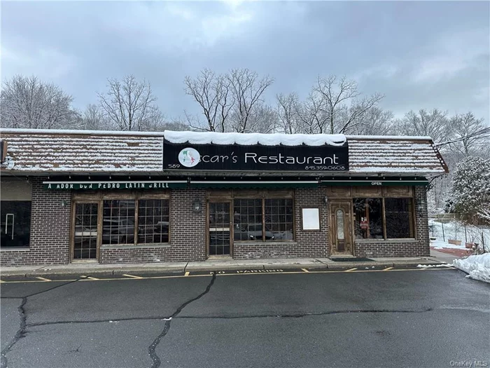 Restaurant space available right on Route 303 in Blauvelt, NY. Tenant is responsible for their proportionate share of taxes and CAM, which is 57.62%. Current net expenses (subject to change) are $7.01 PSF. Tenant is responsible for their own HVAC repair and maintenance. Allowable uses are business and professional offices, retail drug, dry-goods and variety, food, hardware, stationery, auto supplies and tobacco stores; restaurants, except fast-food; newsstands; banks, clothing and department stores; home appliance stores; jewelry and art shops; package liquor stores; personal services stores dealing directly with consumers (such as barbers and beauty parlors and dry cleaning, laundry, tailoring and shoe-repair establishments); and karate, physical fitness, dance and photographic studios, and pet shops, upholsterers, undertakers and commercial printing shops, including printing of a newspaper, trade schools and other schools of special instruction.