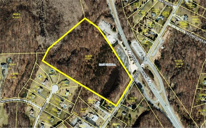 This incredible 19.5-acre flat lot presents a prime investment opportunity in East Fishkill. While zoned residential, this property is within the Taconic Parkway Overlay District, which allows assisted living facilities, mixed use building(s), grocery store, and outdoor dining/restaurants (See ecode360/37532511).   Boasting a daily traffic count of 14, 672 cars, over 400 feet of frontage on bustling Route 52, and proximity to Taconic State Parkway ramps, its accessibility and location are unparalleled. Nearby are Rt 84, John Jay High School, Onsemi, the new Amazon building, and local conveniences. Quick commute to NYC & Albany via Rt 84 and TSP.   Furthermore, there&rsquo;s an adjacent 79-acre parcel available, doubling the scope for expansion and development. Seize this opportunity to invest in a prime location with boundless potential for growth and profitability.