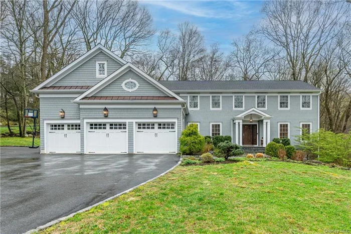 4/25 - AO - Multiple offers requesting Highest and Best Weds April 24 at 5:00PM. Welcome home to this gorgeous Chappaqua 5 bedroom colonial! This stunning 5570 square ft residence sits gracefully and set back on a sprawling 1.16-acre professionally landscaped site with blooming ornamental trees, a belgian block lined circular drive, flagstone patio, stone walls and a 3 car garage outfitted with Tesla electric car charger. This home offers a perfect blend of luxury, tranquility, easy living and convenience. Every aspect of this home was re-designed in 2014 with meticulous attention to detail, custom built-ins, crown molding and millwork throughout offer a harmonious and thoughtful flow for every day living and entertaining family and friends. The heart of the home is the custom open gourmet kitchen, featuring top-of-the-line appliances including Viking, Meile and Thermador, built in coffee maker, endless counter space, and exquisite finishes. The first floor includes a large living room with a custom built-in wall unit and a cozy bay window seat, formal dining room with custom millwork, family room boasts a stacked stone fireplace which is open to the huge gourmet chefs eat-in kitchen, french doors lead out to a flag stone patio offering the perfect layout for entertaining. Office, mudroom, powder room and back staircase complete the 1st floor. On the second level you will find a luxurious primary suite which has cathedral ceilings, walk in closet, large bath with free standing soaking tub and steam shower an additional 4 large bedrooms one with a full ensuite bath and another full hall bath plus bonus storage space. The lower level has a large recreation room, bath and gym with doors out to the yard. Tons of storage and mechanicals.  Conveniently located and just 5 minutes away from all vibrant downtown Chappaqua has to offer... dining, shopping, schools, playgrounds, library, recreation fields, Saturday morning farmers market and easy commute to NYC via Metro North train. Don&rsquo;t miss the opportunity to make this Chappaqua gem your own. Schedule a tour today and experience easy living in a truly idyllic setting.