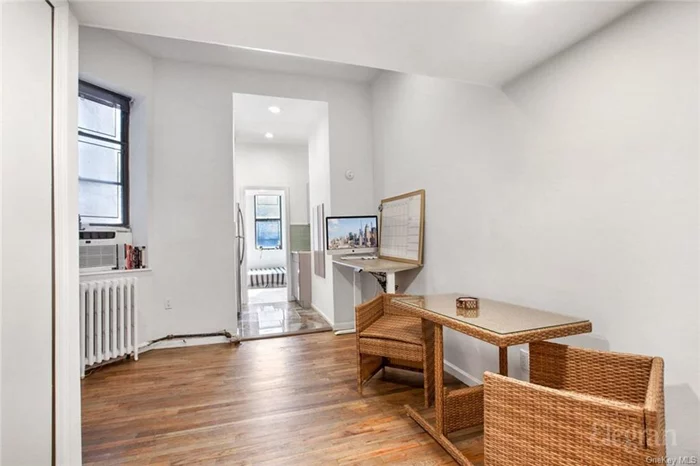 Located on a beautiful, quiet, and tree-lined block right in the heart of Chelsea, this is an amazing opportunity to own a true 1-bedroom in one of the best neighborhoods in the city. The apartment offers a perfect blend of gut renovated kitchen and bathroom, with the charming character and pre-war details.  You&rsquo;re on the first floor, but off ground level because of the stoop, which makes for easy access and allows for privacy and light. It&rsquo;s incredibly quiet facing the back of the building. The windows have southern exposure, and the bedroom is especially sunny and bright.  Extra high ceilings make the space feel open and inviting. There hardwood floors are newly stained, and the exposed brick every room create a cozy and ambience. The home is also equipped with a w/d hook up. Both the kitchen and bathrooms are gut renovated. The kitchen features brand new, stainless-steel appliances, as well as clever built-in pantry solutions. The bathroom is modern with a shower tub combo and cabinets underneath the sink. There is a window in the bathroom for added circulation. One of the best highlights of this home is the ample storage. There are two queen-sized lofts, one in the lying room and one in the bedroom, which can act as an extra sleeping area for guests, or a great place for storage. The extra-deep closet off the living area can fit a significant amount, and there is another closet in the bedroom, as well as built in shelving in the front when you first enter.  Chelsea is one of the most conveniently located and vibrant neighborhoods. Experience a plethora of cafes, restaurants, art galleries, and shops, all while being able to enjoy living in a peaceful tree-lined street. You have your pick of grocery stores including Trader Joe&rsquo;s and Whole Foods. There are several train lines nearby, including the C, E, F, M, and 1 trains. Schedule a showing today!