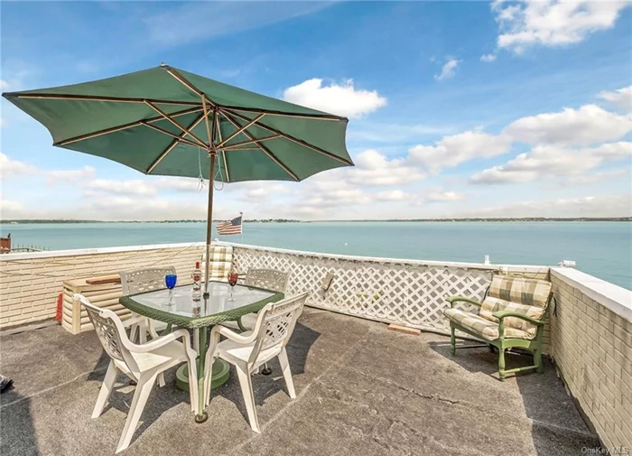Come see this Corner Waterfront Oasis nestled in the Edgewater Park Community - this TLC unit needs your personal touches - and will be your dream home. Layout features: Front yard, entrance foyer, EIK, FDR, Bathroom, Living with with stunning water front views to enjoy while having your breakfast - lunch or dinner of the Beach and Bridge. 2nd level: Primary bedroom w/bathroom - access to attic, 2nd bedroom - plus door that goes out to a patio with a Spectacular water view. Enjoy the many amenities this community has to offer on premises: Security/Cameras, Security walks through community, Deli, Corporation on site, playground, track, basketball court, volunteer fire house, beach and express bus pick up and drop off right in the community to NYC and local buses.