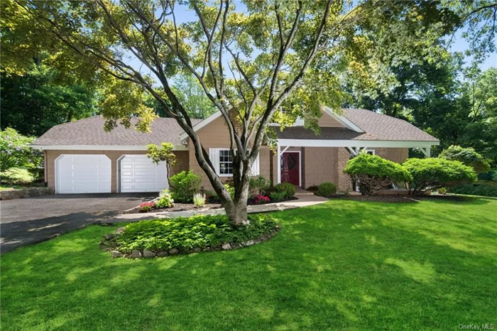 Welcome to this enchanting renovated farmhouse colonial nestled on a serene one and a quarter acres of picturesque land, situated on a tranquil dead end street. Built in 1972, this timeless residence exudes classic charm and offers a peaceful retreat from the hustle and bustle of city life. The home was renovated in 2024 including a new kitchen, refinished flooring, renovated bathrooms, newly painted inside and out, new deck, new stone patio and more! Convenience meets comfort as this home is ideally located within walking distance to Todd Elementary school. Step inside and discover the warmth and character of yesteryear. The main level features the primary bedroom and bathroom, offering effortless single-floor living. Adjacent to the primary suite is an additional bedroom and a full hall bathroom, providing versatility and functionality to accommodate various lifestyle needs. Ascend to the upper level where two more cozy bedrooms and another full hall bathroom providing ample space for family members or guests. The heart of the home lies in the large living room with a soaring ceiling and a small balcony. The spacious family room is adorned with walls of windows that flood the space with natural light and also a soaring ceiling that adds a sense of airiness and grandeur. For those who appreciate outdoor living, a new deck off the rear of the house, offering ample space for al fresco dining, relaxation and enjoying the surrounding natural beauty. With its idyllic setting, convenient location, and timeless appeal, this charming home offers a rare opportunity to embrace a lifestyle of tranquility and comfort. Come experience the magic of country living right in the heart of the village.