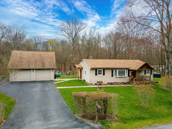 Accepted Offer 4/10/24. Welcome to 9 Gardiner Park Rd, New Paltz, NY! This charming ranch-style home boasts 1, 232 sq ft of comfortable living space, featuring 3 bedrooms and 1 bath, situated on a generous 0.57-acre lot. Step into the serene ambiance of this well-maintained property, where pride of ownership shines through. The lush landscaping and a raised vegetable garden bed create a picturesque outdoor oasis, perfect for relaxation and outdoor entertainment. Wood floors flow throughout the home, plus enjoy the convenience of radiant floor heating in the bathroom, ensuring cozy comfort during colder months. For the ultimate in outdoor enjoyment, an above-ground pool awaits, promising endless hours of summertime fun and relaxation. Car enthusiasts and hobbyists will appreciate the expansive 864 sq ft garage, complete with attic storage and a bonus room. With sliding doors opening onto the garden, this versatile space offers endless possibilities for use. Nestled on a quiet cul-de-sac, this property offers tranquility and privacy, making it an ideal retreat to call home. Don&rsquo;t miss out on the opportunity to make this your own slice of paradise in Gardiner! Due to considerable interest in this property seller is requesting all offers to be submitted by 5pm, Tuesday April 9th.