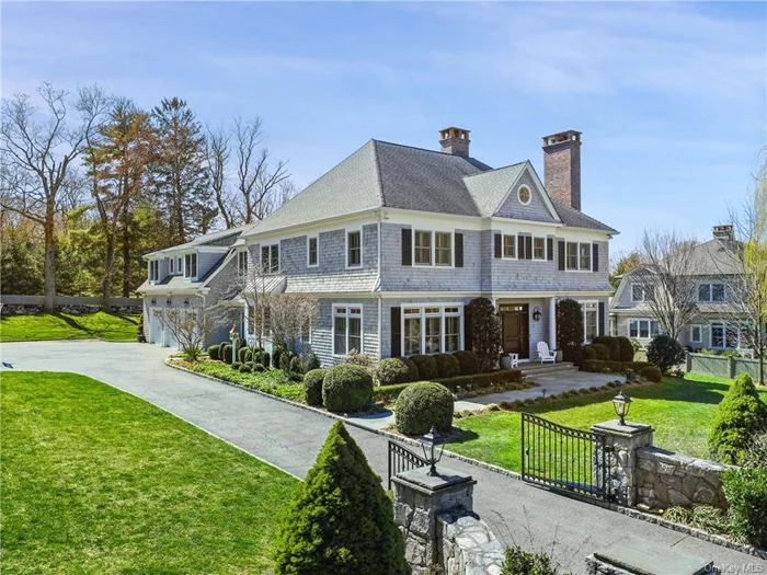 A remarkable opportunity awaits to acquire this extraordinary newer construction Paul Varsames built 6 bedroom, 6.5 bath colonial that seamlessly combines functional & comfortable luxurious living on a lush 0.77-acre landscape steps from Rye Golf & Pool, Rye Marshlands, Harrison train & Osborn school. Constructed in 2010 & thoughtfully expanded in 2014, this exceptional home is perfect for entertaining with many hard-to-find features that put this home a notch above typical newer builds. Step inside the center grand foyer to be greeted by superb craftsmanship, rich hardwood floors, impeccable millwork & expansive windows. The open floor plan boasts soaring 10-foot ceilings on the first floor with the perfect flow of rooms with formal living & dining room off the central foyer, each with their own wet bar/butler&rsquo;s pantry. In the rear there is an an outstanding gourmet kitchen with high-end appliances, custom cabinetry, marble countertops, large island with seating for 6, eat-in dining area, command center desk & huge walk-in pantry. The kitchen leads to a spacious yet cozy family room with coffered ceilings, wood burning fireplace & extensive built-ins, as well as to a fabulous mudroom with extensive storage, cubbies, bench seat, dog kennel, heated floors & access to rear staircase to 2nd floor as well as rare jumbo 3 car attached heated garage with an electric charging station. On the second floor, a primary suite that is a sanctuary of serenity, featuring three walk-in closets, a spa-like bathroom with radiant heat floors, dual vanities, walk-in shower, soaking tub & separate WC. There are four additional well-proportioned bedrooms, each meticulously designed for comfort & privacy offering luxurious en-suite bathrooms with radiant heat floors & two with custom walk-in closets. The second floor also boasts a bonus hang-out space & a huge laundry room, large enough for double washers & dryers with a 2nd laundry space & linen closet. The extraordinary lower level includes a private office with built in desks, a 6th bedroom & full bathroom, a spacious media/recreation room & a huge gym with mirrored walls, fridge & rubber exercise flooring. Outdoor living & entertaining seamlessly extends the home&rsquo;s allure, with expansive flagstone patio & outdoor TV overlooking the professionally manicured grounds that showcase lush gardens, mature trees, fragrant blossoms with fully fenced in yard with electric gate access. The home is an intelligent Savant &rsquo;Smart Home&rsquo; which controls security, heat and AC, lighting and music for built-in speakers throughout. In every aspect, this exceptional home establishes luxurious living with its design, attention to detail, high-end technology & a fusion of elegance & comfort that delivers an unparalleled experience of refined living in Rye. Enjoy all that Rye has to offer; Park, Beach, Marina, Rye YMCA, Rye Nature Center, Rye Arts Center, Rye Golf Club, a quaint downtown and many restaurants. Showings start Thursday, April 4.