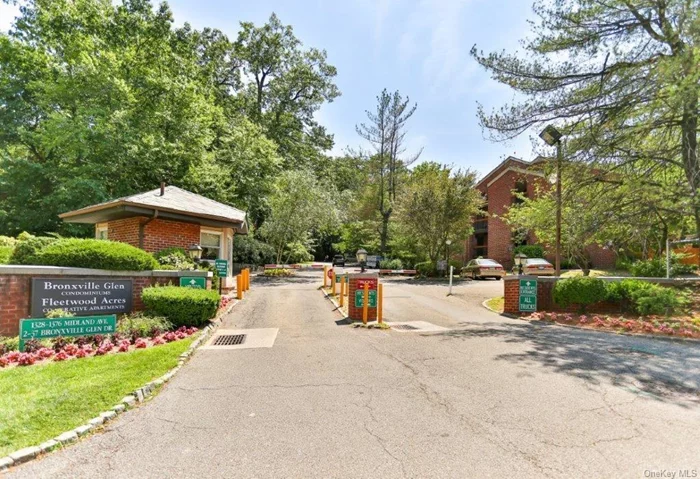 Welcome to Bronxville Glen North-desirable one bedroom with balcony in sought after 24-7 Gated Community with park like setting. This spacious condo unit features -updated pass-thru kitchen with stainless steel appliances, walk-in-closet,  and has access to Balcony from bedroom and living room, Central AC, washer/dryer in unit. Amenities: Fitness Center, Private pool, barbecue facility, ample guest parking. There is private space for storage and separate bike room. Two unassigned outdoor spaces are included. Pet friendly complex. One pet per unit. Conveniently located close to major highways and metro north RR, buses, Shopping Center, Restaurants, local eateries and more!