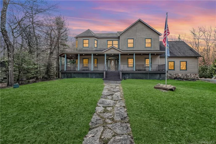 Here at 115 East Road, with 2, 788 sq ft of finished space, 4 bedrooms, 4 and a half baths, unfinished bonus room and a full unfinished basement, built on 1.6 acres and surrounded by a combination of 2, 350 acres (1, 800 acres of member-owned preserved forest + state land) you will have the space to roam inside and out! Lake views from the primary en suite bedroom and bathroom, living room, dining room and front porch! The lot size reflects the combination of three Wolf Lake building lots allowing for unprecedented privacy in the rear yard exposing itself only to direct southern exposure for outdoor fun or just lounging in the sun. The orientation of the roofline has created the perfect placement for the existing solar panels. Exceptional space being theme, the deeded lake access across the street is much larger than what is common in this community and a short walk to your shared (by just a handful of neighbors) sandy beach for swimming, fishing, kayaking and eagle watching. Wolf Lake: 1, 800 private acres of untouched forestland, miles of maintained hiking trails, three pristine spring-fed bodies of water and clubhouse with full calendar of events. Wolf Lake is a community that is unmatched in its natural amenities and desirability while just 90 min from the GWB. One time Wolf Lake membership fee of $5, 250 annual dues of $1, 050.