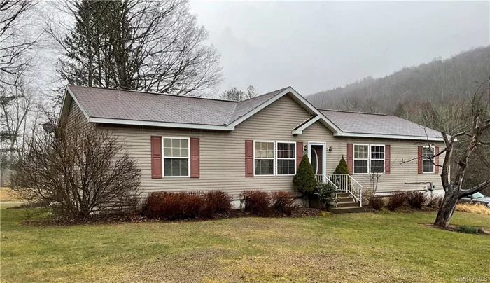 New on the market in Long Eddy. Close to Delaware river. This consist of a 1.7 acre parcel with 2 dwellings. First is a 2000 manufactured ranch, with 4 bedrooms and 2 baths,  large deck, huge walk out basement with extra kitchen and additional room. House has been maintained. Second is a 3 bedroom 1 bath single wide(2002),  also in good condition. One tenant is month to month, the other lease ends end of June..  Each have separate concrete septics, and they share a well. Rents are below market value. This is a corner lot on a country road. Live in one, rent the other, or use as a rental property.