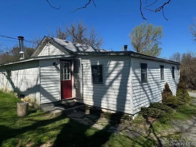 Looking for a rental in a great commuter location? This cute cottage offers two bedrooms and one full bath with a large eat in kitchen. Living room boasts a wood burning stove which will heat the entire home. Newer carpet/paint. Plenty of outdoor space to sit and relax or entertain some friends with a summer BBQ.