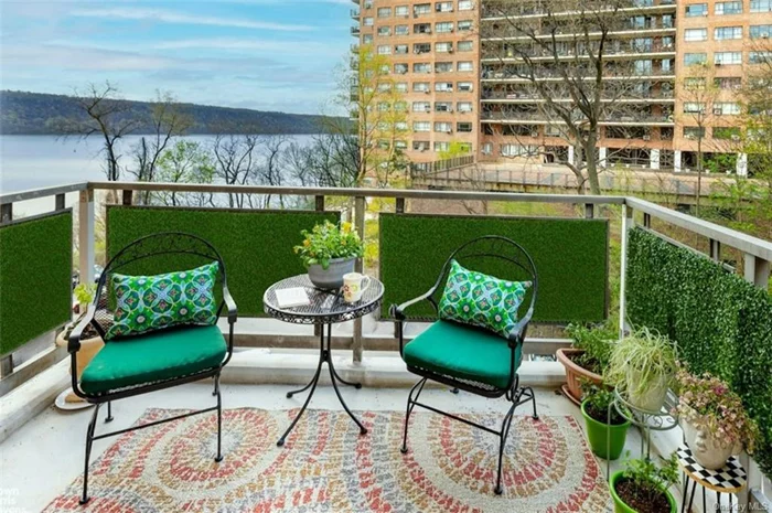Rarely available corner apartment in one of the most sought-after riverfront, luxury coops in Riverdale. This H-line renovated, corner apartment is the building&rsquo;s largest Jr. 4 converted to a 2 Bedroom! With intimate views of the Hudson River, Palisades, and trees, enjoy breezy Summer days on the terrace, then go for a swim in the building&rsquo;s heated seasonal pool. Linger and grill dinner on the poolside terrace, where you&rsquo;ll find grills and seating. This unit&rsquo;s large Living and Dining areas are complimented by a spacious, windowed Kitchen with tile flooring, stainless steel appliances, full-sized, double-door refrigerator, corner sink, custom-tiled backsplash, many cabinets, a large pantry closet and countertops galore. The Bedroom is gracious and large with a wall of closets, and enough room for a king-size bed, desk, seating and more. The windowed bathroom has a pedestal sink and a tub. The second bedroom, with 2 gorgeous exposures and large windows with a river view, can be a home office or guest room. Engineered wood flooring by Mirage. With nature just outside the windows, all-day quiet, and plenty of light, this apartment is a country home in the city. The building offers a full-time doorman, live-in superintendent, seasonal heated pool, indoor and outdoor reserved parking, and is pet-friendly. The maintenance includes air conditioning, basic cable, electric, gas, heat, hot water and taxes. Laundry in the building, storage, and bicycle hooks. A BRAND NEW GYM IS COMING SOON! Minutes to shops, Henry Hudson Park, Raoul Wallenberg Park, Wave Hill, Metro North Train Station (25 minutes to Grand Central), and local buses to the 1, 4, and A trains. Express buses to midtown East and West, all located just a block and a half away. Enjoy nature in Riverdale Park, Wave Hill and Wallenberg Forest nearby.