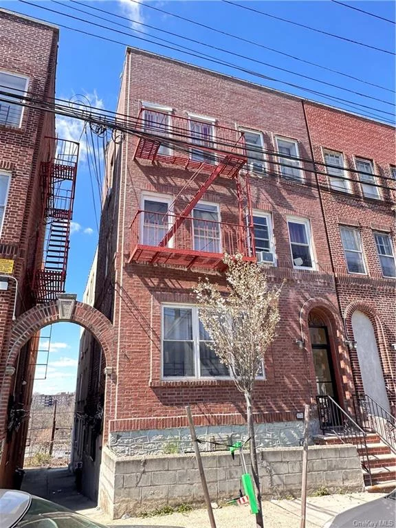 The adjacent property fully gutted/uninhabited just sold for 1.4m! 7-unit multifamily, fully-occupied and well maintained property located in the Bronx, just two blocks from the 2 / 5 train! This income-generating asset offers a stable and lucrative investment with gross income of $143, 000 annually! All units are fully occupied and leased ensuring consistent cash flow with the potential for rent increases.  **Unit Mix and Rents:** - **Apt. 1:** $1, 546.64 - 1 bedroom - **Apt. 2:** $1, 577.93 - 1 bedroom - **Apt. 3:** $1, 721.74 - 2 bedroom - **Apt. 4:** $1, 962.40 - 1 bedroom - **Apt. 5:** $1, 968.71 - 2 bedroom - **Apt. 6:** $1, 600.00 - 1 bedroom - **Apt. 7:** $1, 548.75 - 1 bedroom  Key property features include: - **Recent Improvements:** Recently painted hallways, a repointed brick facade, a roof under 10 years old, a newly installed front walkway, and plans for a new intercom system installation. - **Expenses:** Annual expenses total $62, 402.46, broken down as electricity ($960), water ($8, 000), heating oil ($26, 021.90), and property taxes ($27, 420.56). - **Stable Tenancy:** With all units currently occupied the property is already income producing.  Ideal for anyone seeking a robust investment in a thriving community. Property sold as-is.